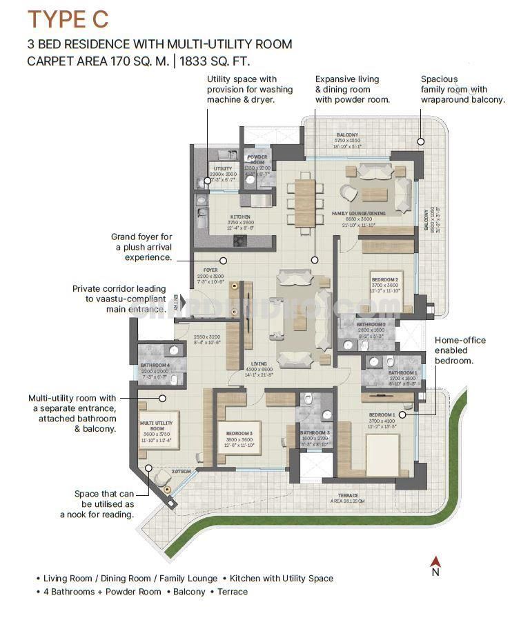 1749740411floor_plan_Floor_Plan_-_Type_C_-_3_BHK_with_Multi_Utility_Room_-_Carpet_1833_SQFT.jpg