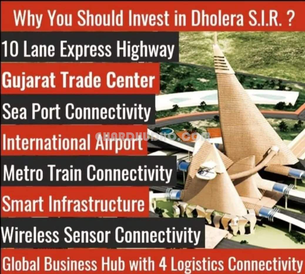 NA Formar Plot For Sale in City Center Zone in Dholera Smart City Ahemdabad