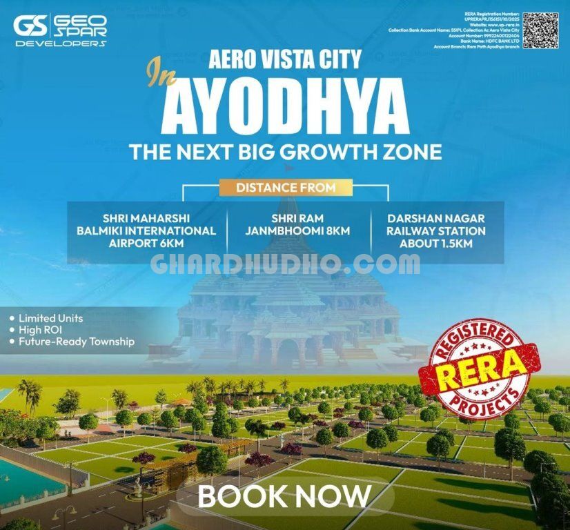 RERA & ADA Approved Premium Township In Ayodhya 