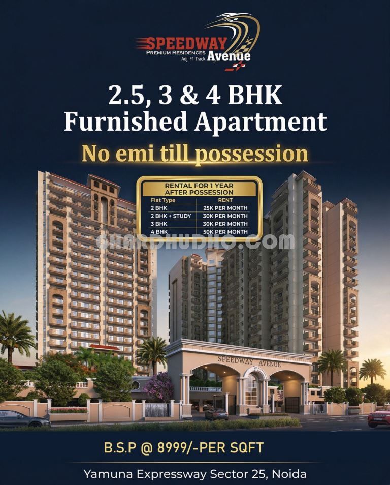 Speedway Avenue : 2/3/4 BHK Luxury Residential Apartments