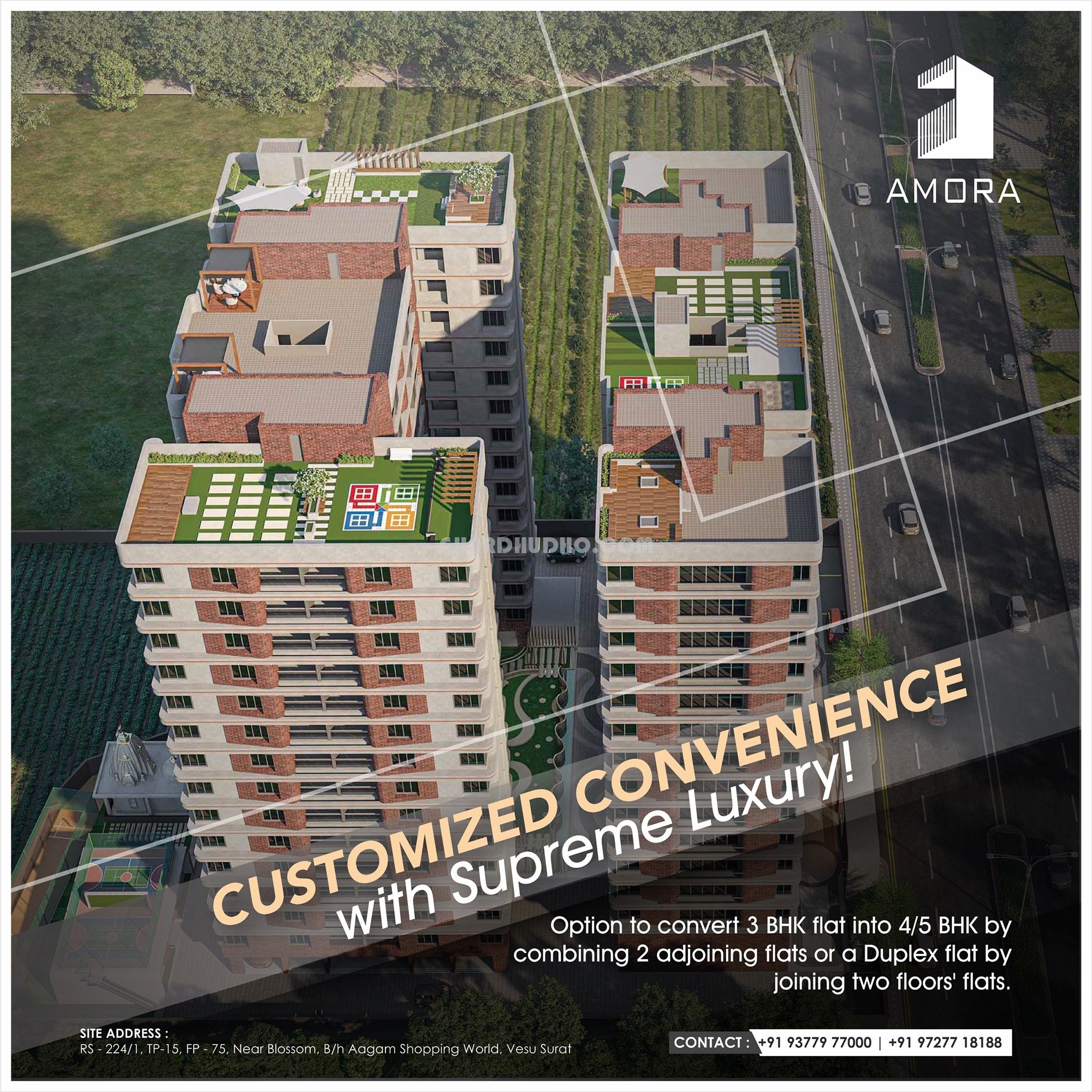 Amora : 3 BHK Premium Apartment in Surat