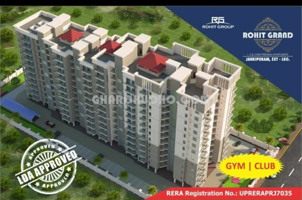 Rohit Grand : LDA RERA & SBI Approved 1 2 3 BHK Apartment For Sale In Jankipuram Extension Lucknow