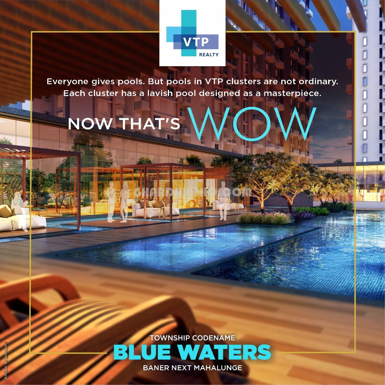 VTP Blue Waters : Premium 1/2/3 BHK Apartment in Pune