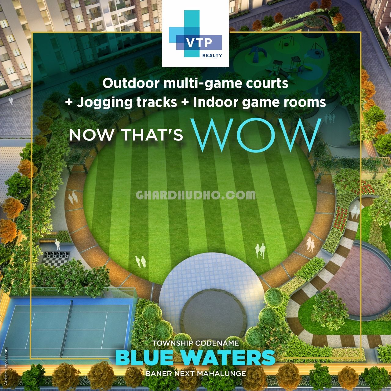 VTP Blue Waters : Premium 1/2/3 BHK Apartment in Pune
