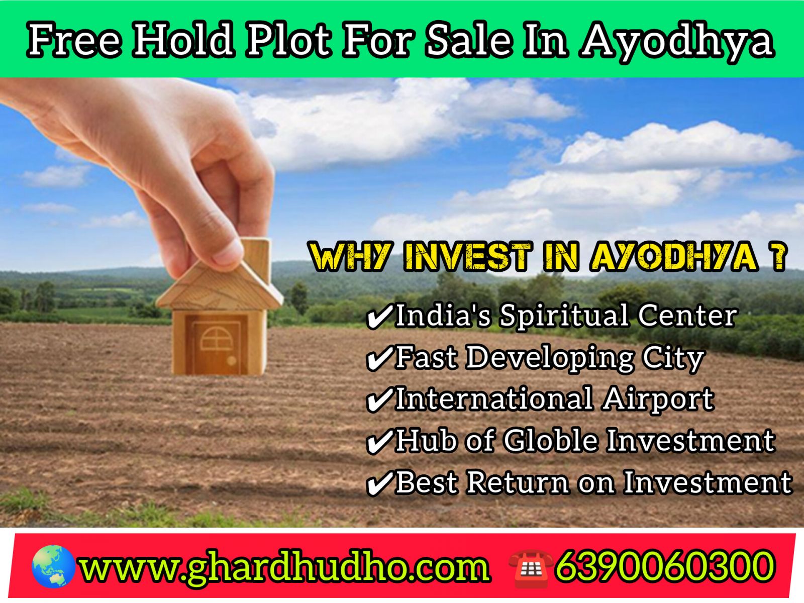 Free Hold Plot For Sale In Ayodhya