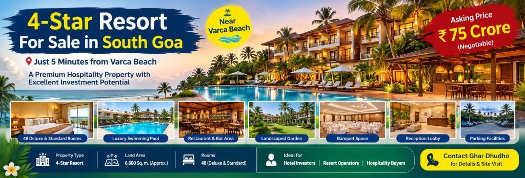 4 Star Resorts For Sale In South Goa