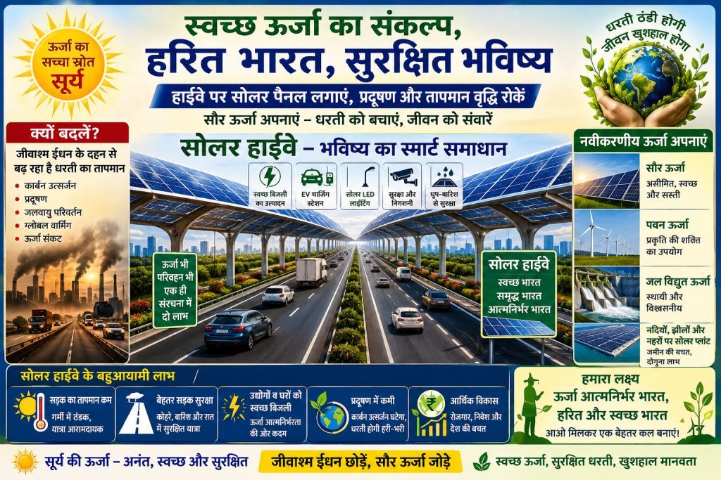 Solar Plant on Highways & Homes – Future of Clean Energy in India