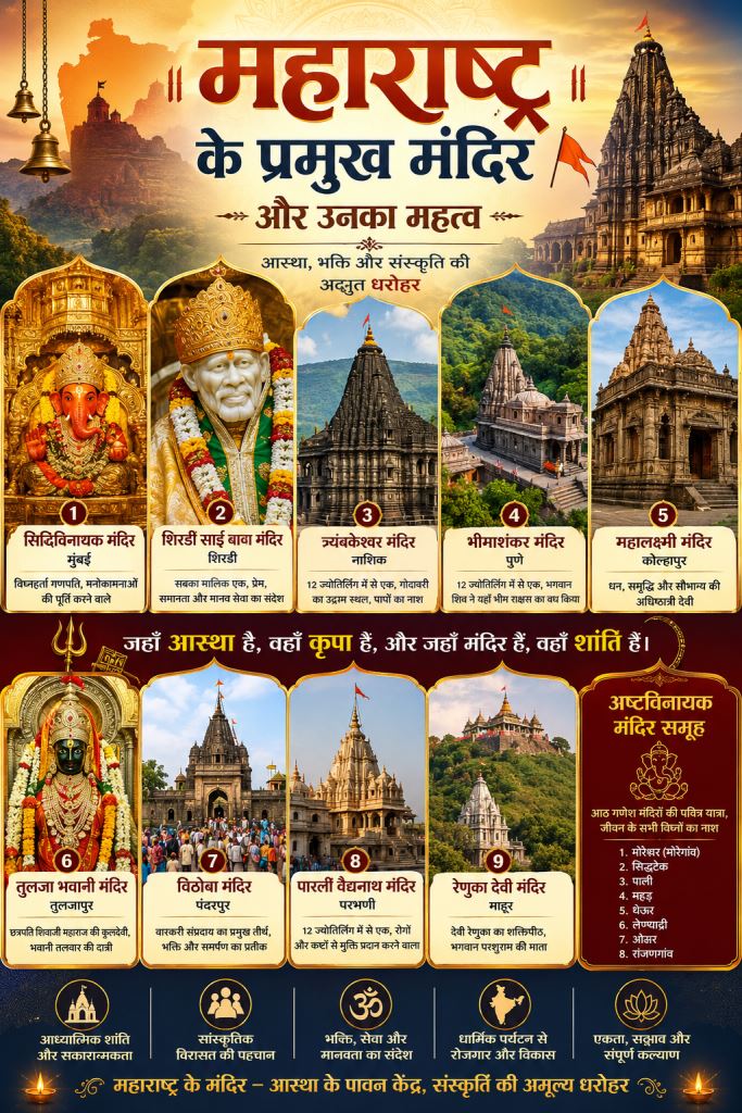 Prominent Temples of Maharashtra and Their Religious and Cultural Significance