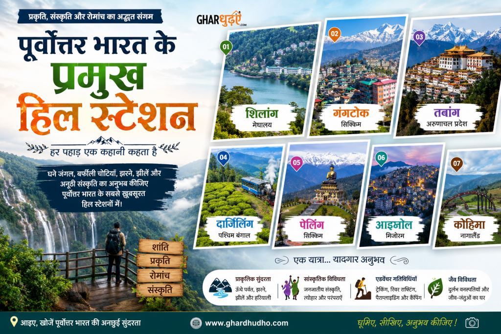 Major Hill Station of North East India